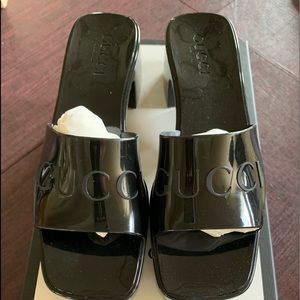 Gucci Rubber Platform Slide Size 37